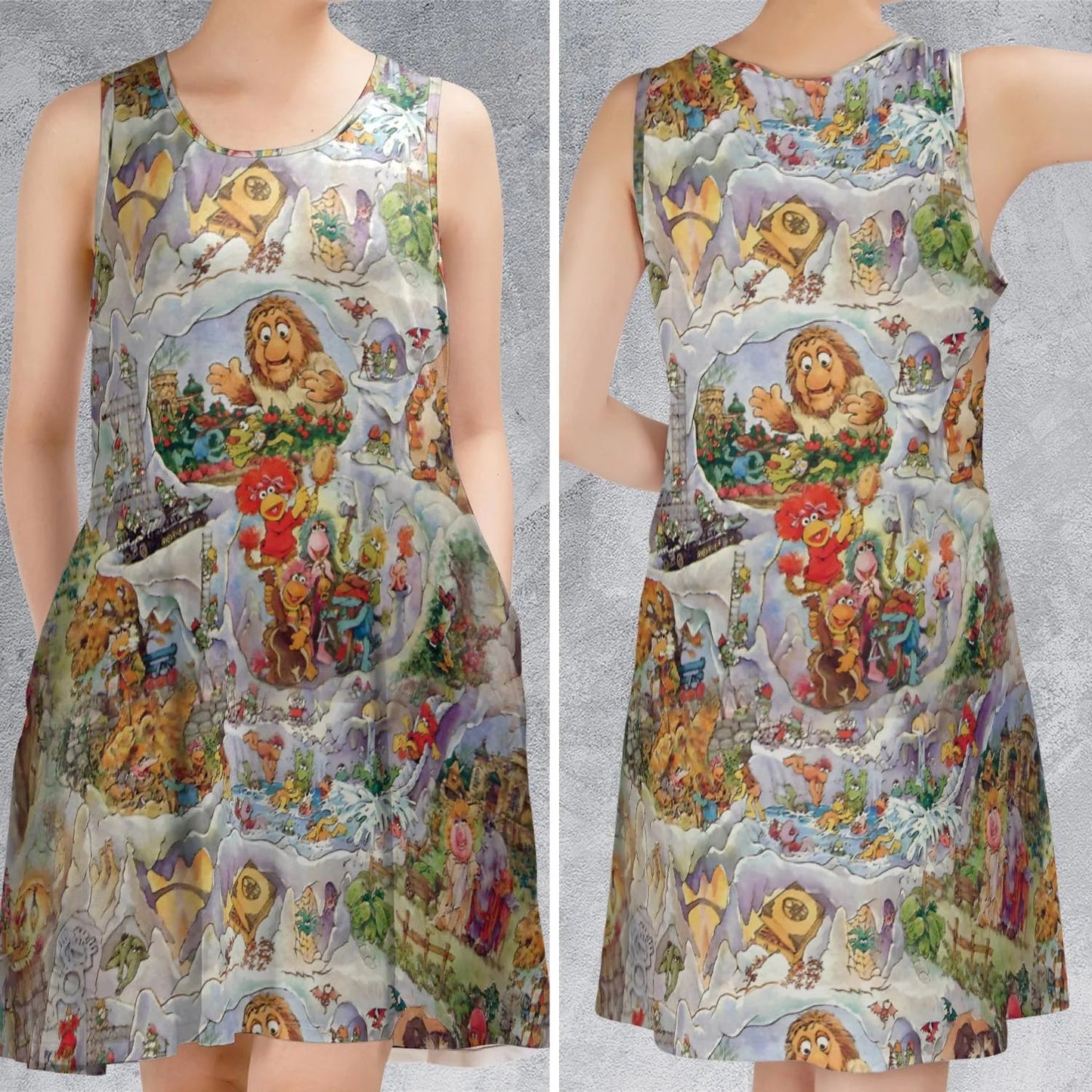 Casual Sleeveless Dress - GGJQQWSR