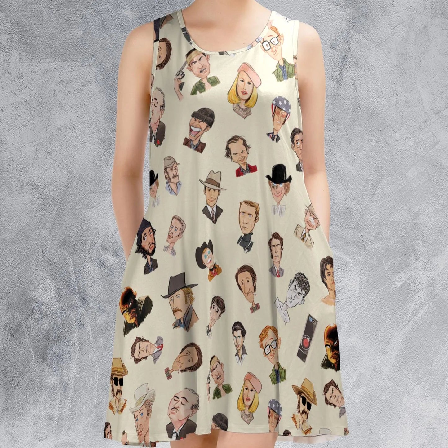 Casual Sleeveless Dress - CN4G8XY7