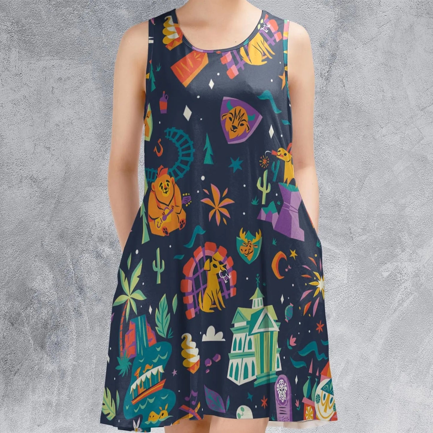 Casual Sleeveless Dress - X73SKVXA
