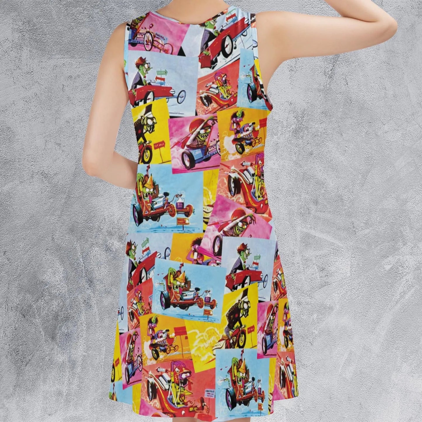 Casual Sleeveless Dress - WDKUWL48