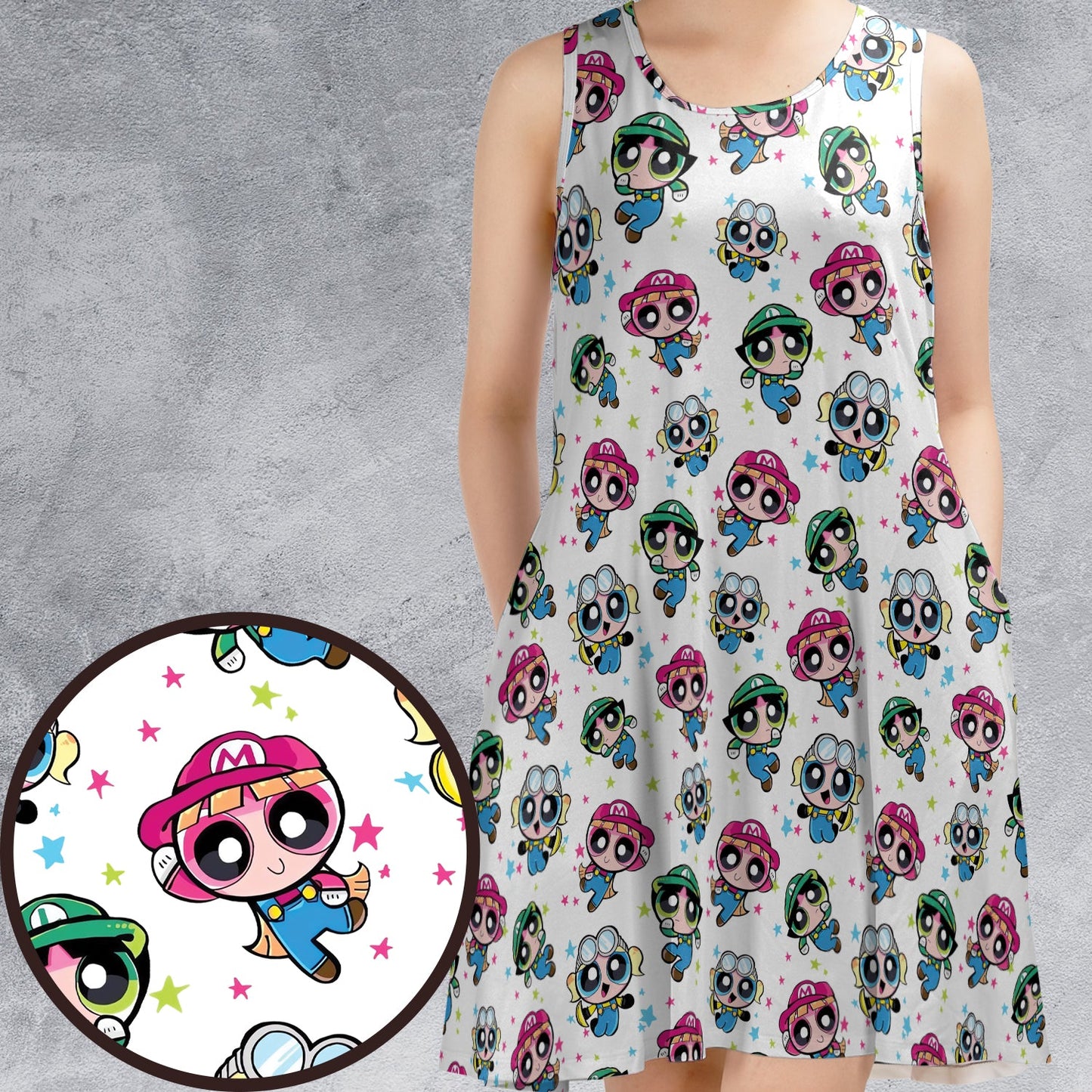 Casual Sleeveless Dress - HZM83V13