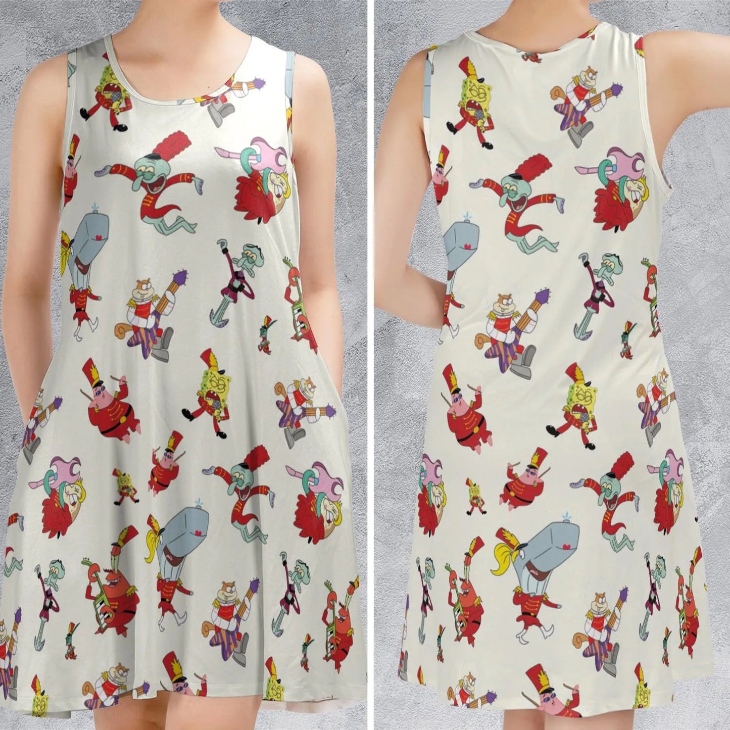 Casual Sleeveless Dress - HZ1SU6NZ