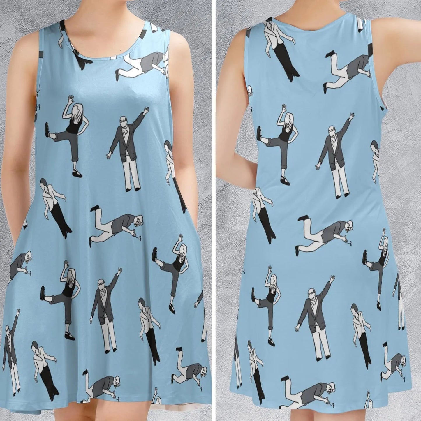 Casual Sleeveless Dress - 62VD35VA