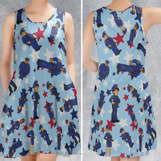 Casual Sleeveless Dress - A63HRTNJ