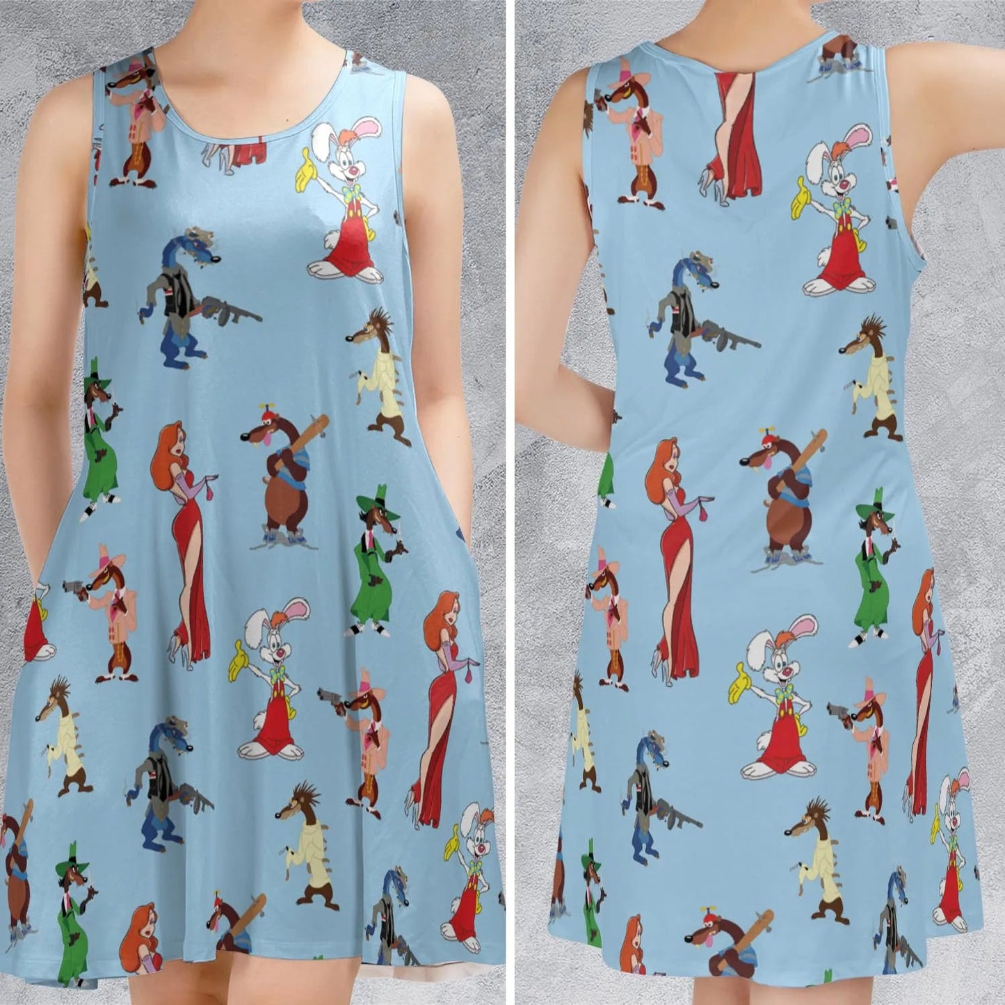 Casual Sleeveless Dress - G9K6PNQ6