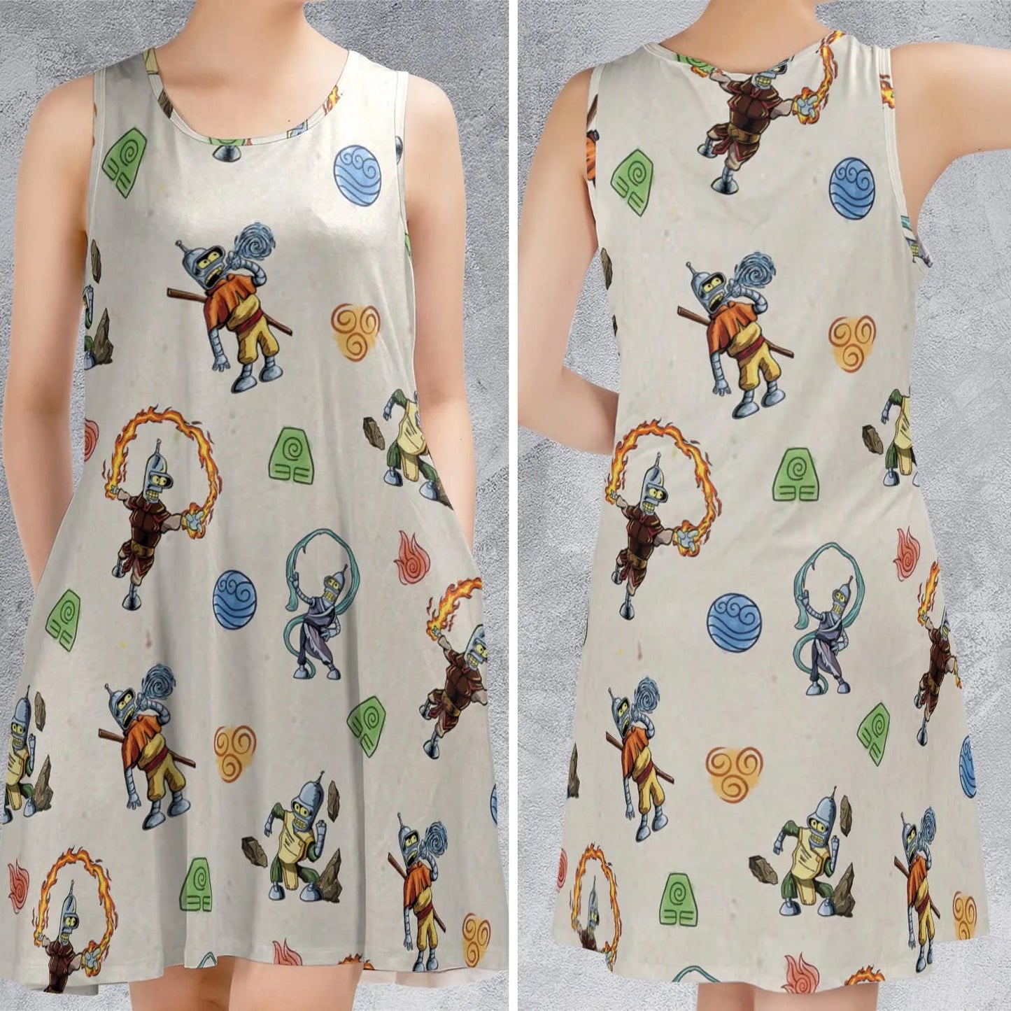 Casual Sleeveless Dress - MKTSG8SP