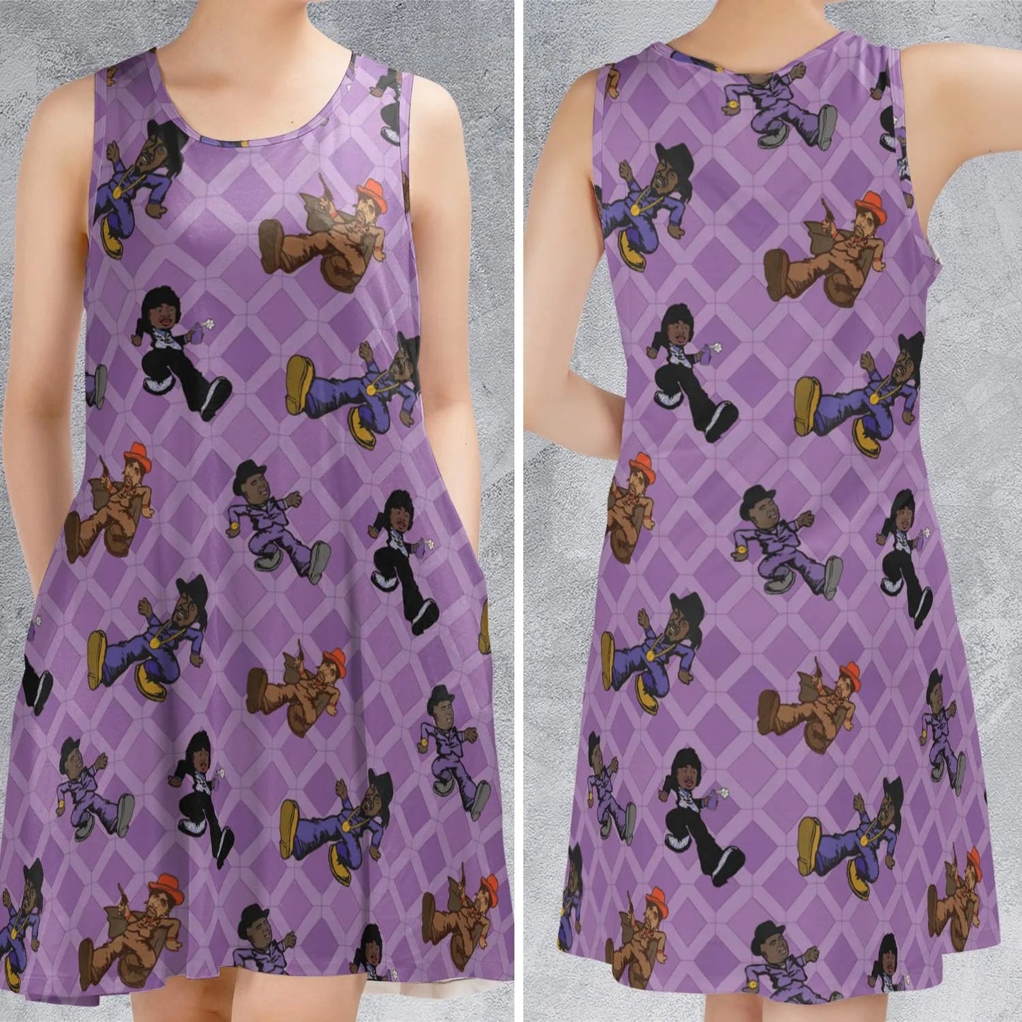 Casual Sleeveless Dress - LGAZF83P