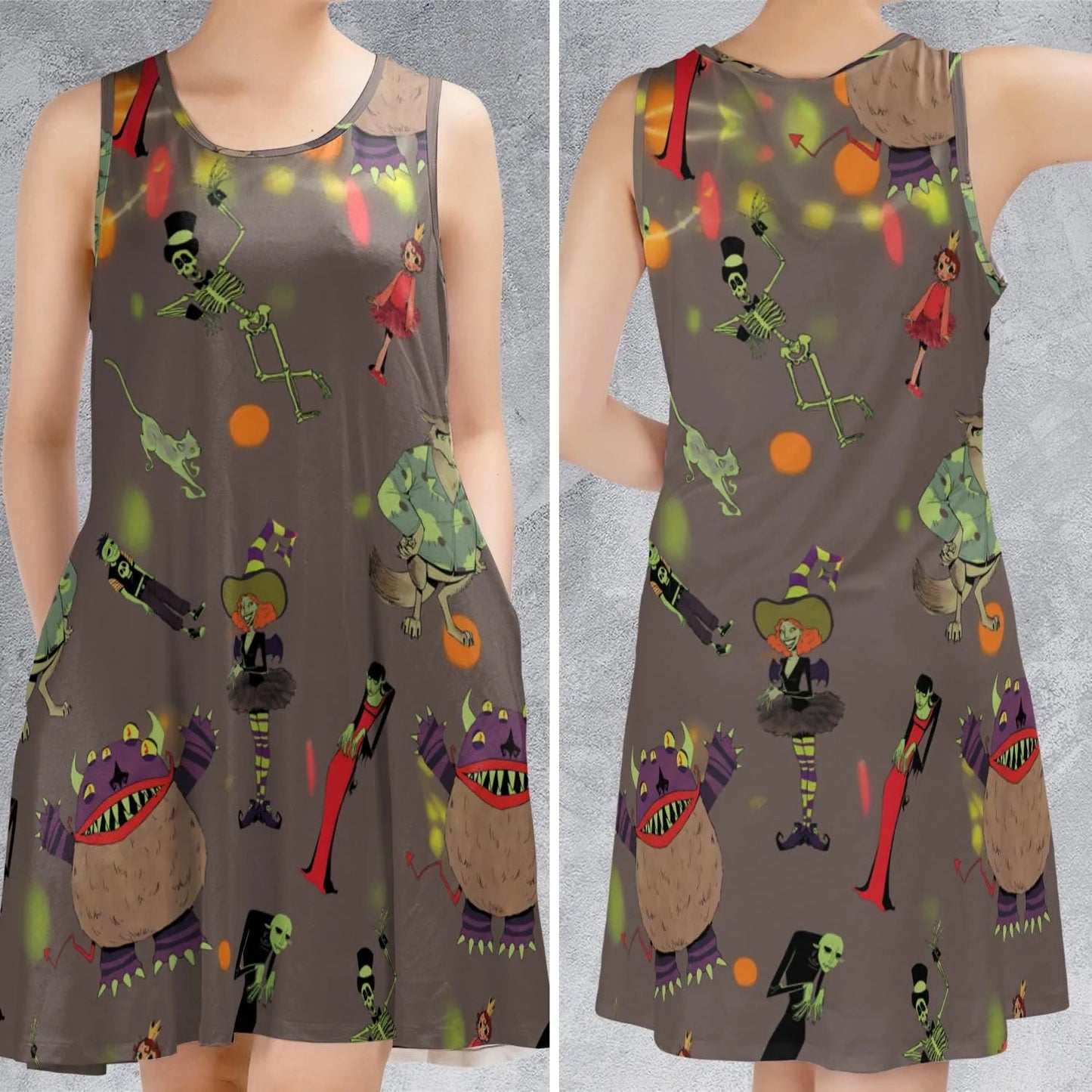 Casual Sleeveless Dress - U1X1JQ8T