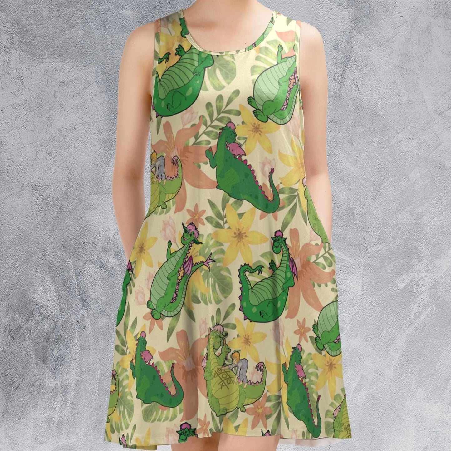 Casual Sleeveless Dress - TD8B6ZGF