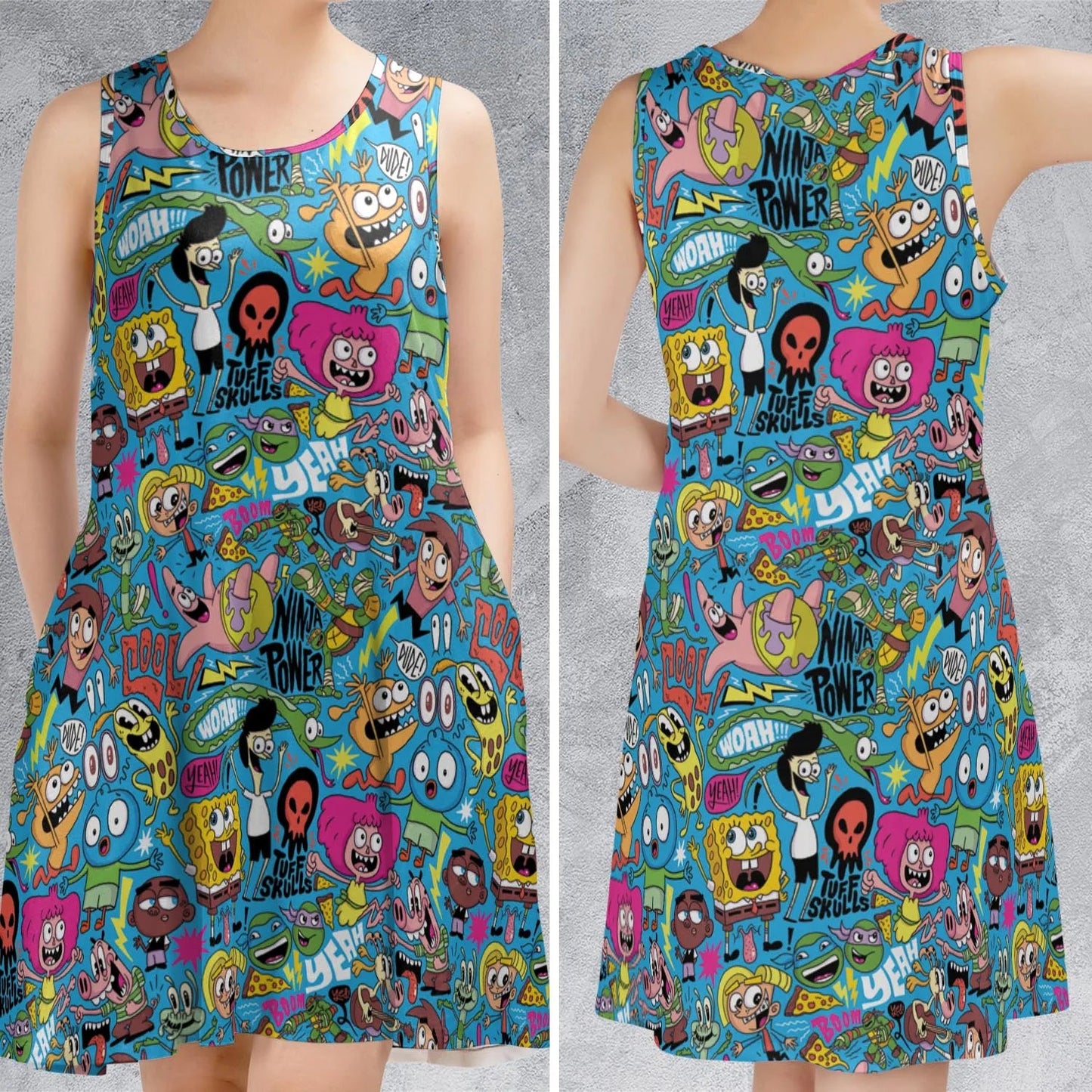 Casual Sleeveless Dress - GQXA5FPD