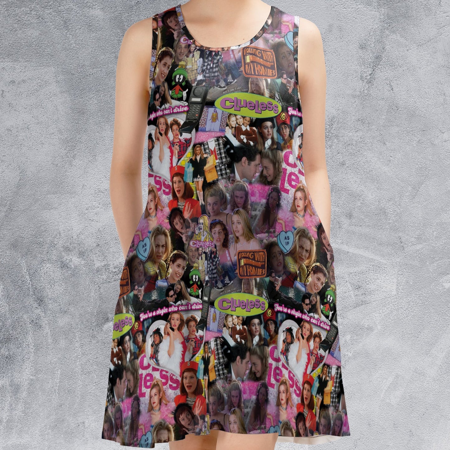 Casual Sleeveless Dress - 4G7SZ44S