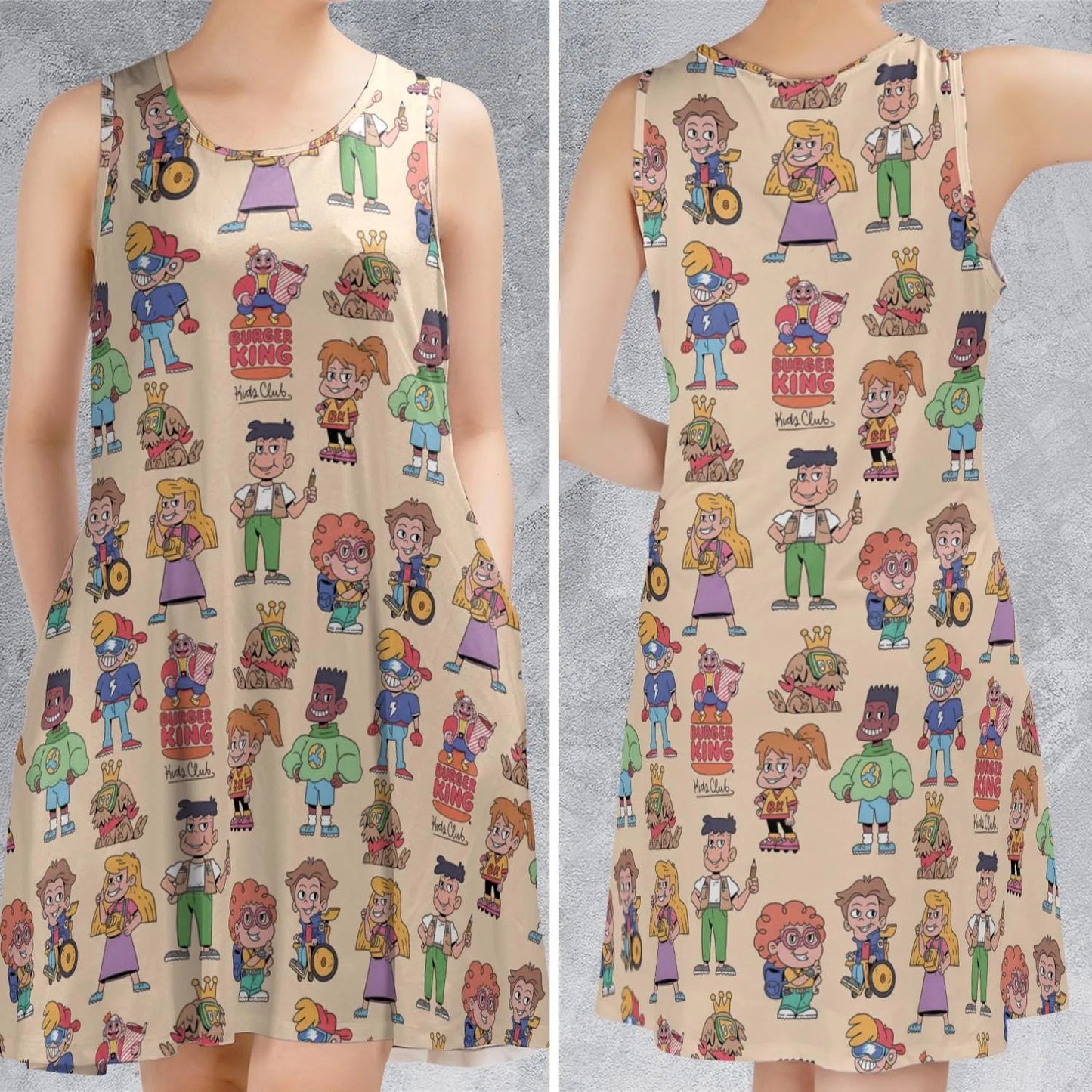 Casual Sleeveless Dress - VPJZ5DFE