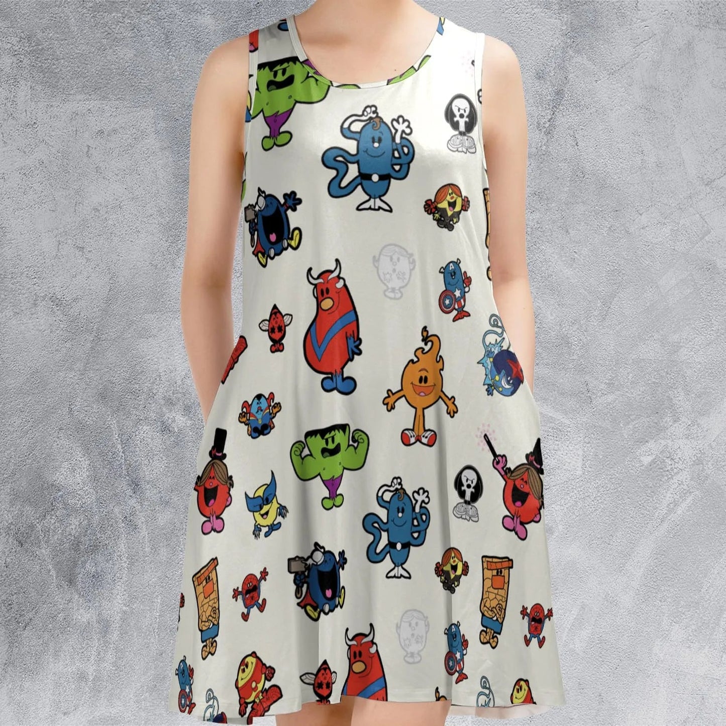 Casual Sleeveless Dress - 1LARX4S9