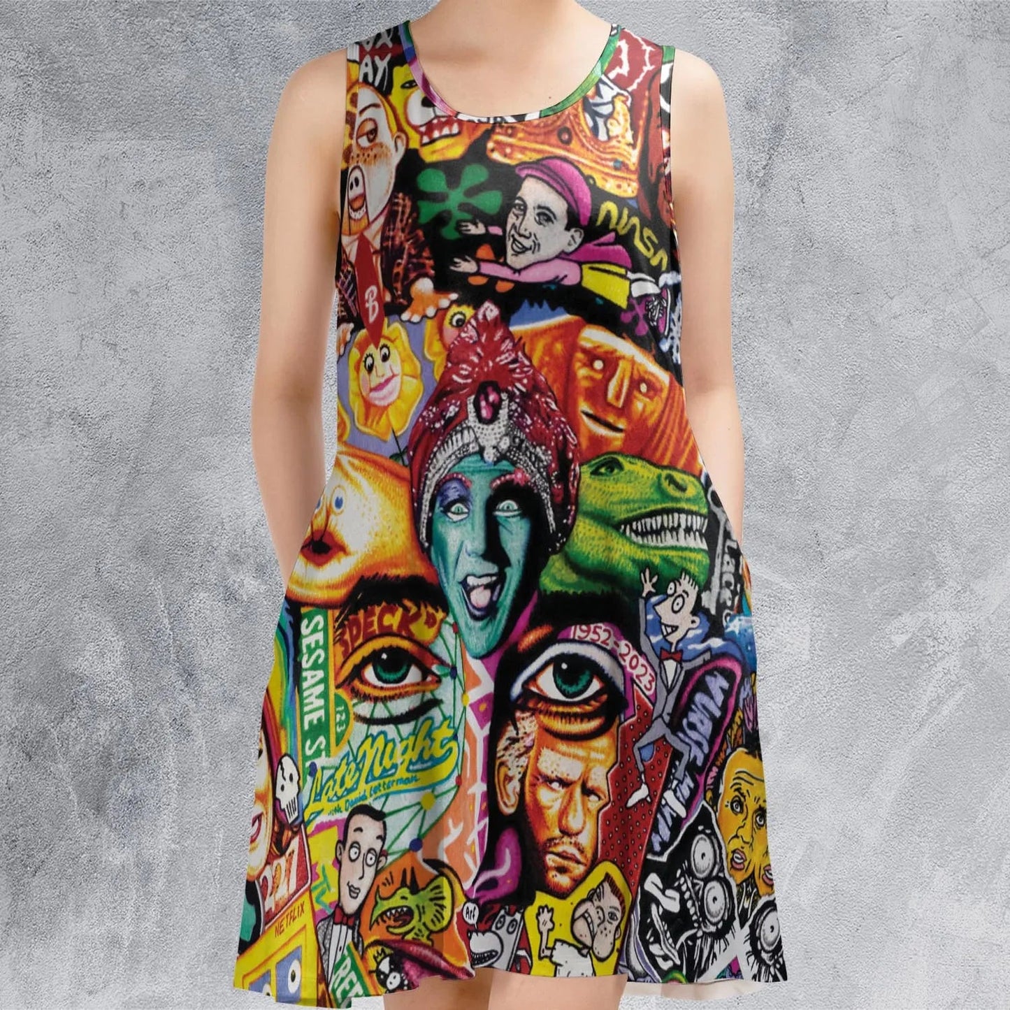 Casual Sleeveless Dress - YVY5CDFC