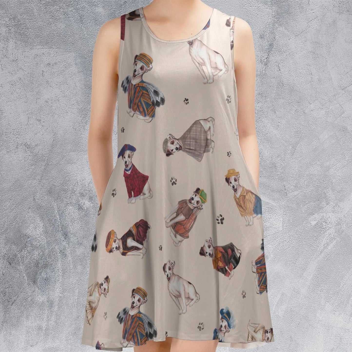 Casual Sleeveless Dress - 3VDASCU3