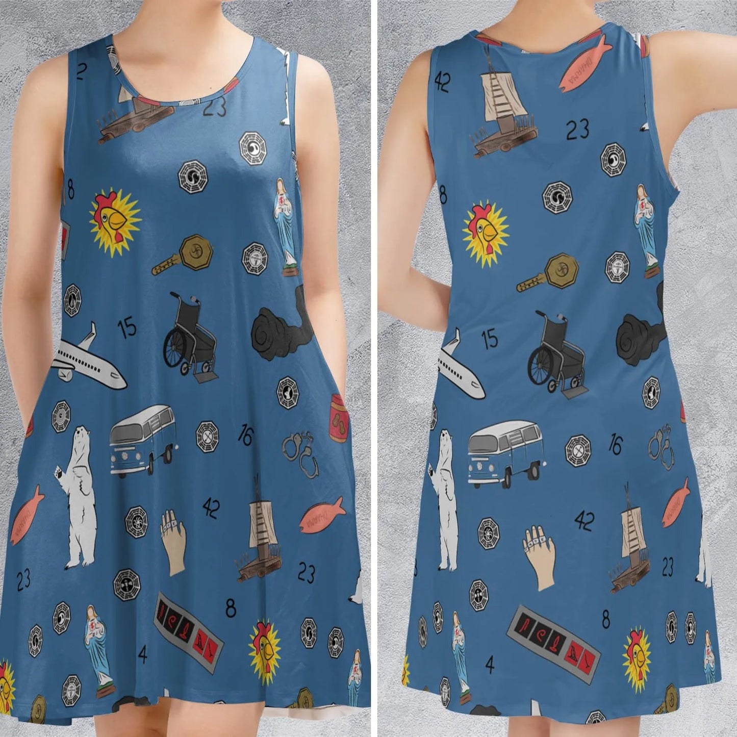 Casual Sleeveless Dress - 1JJW4611