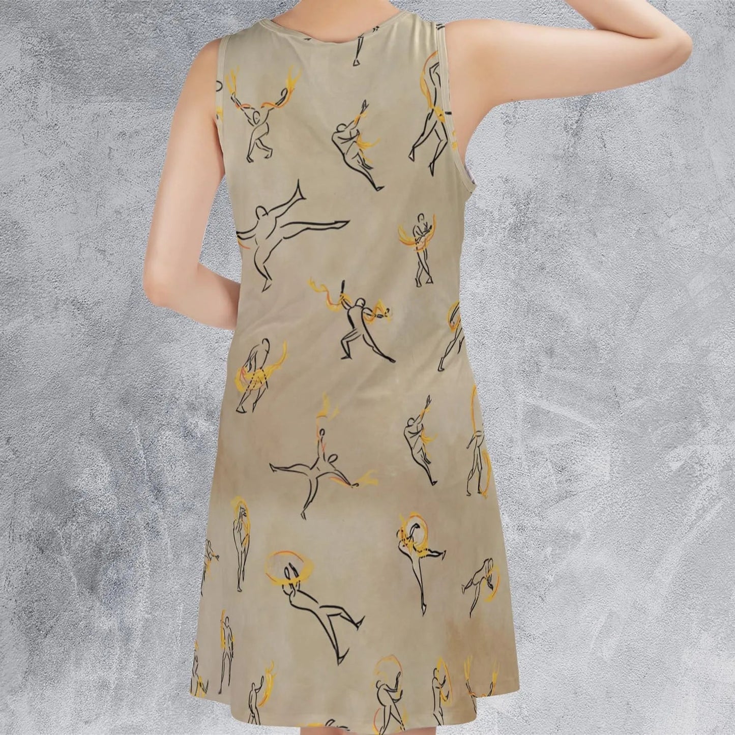 Casual Sleeveless Dress - 2A93QH4J