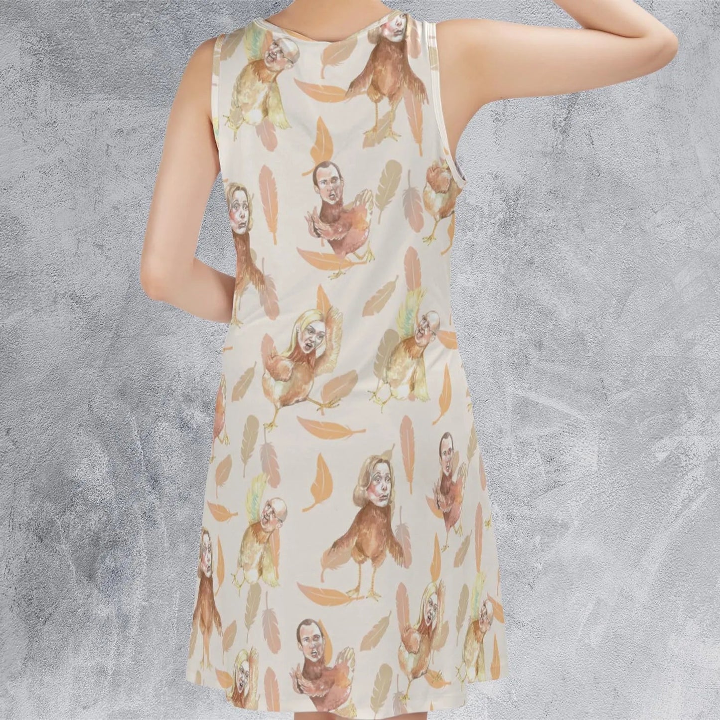 Casual Sleeveless Dress - TQK2M1P5