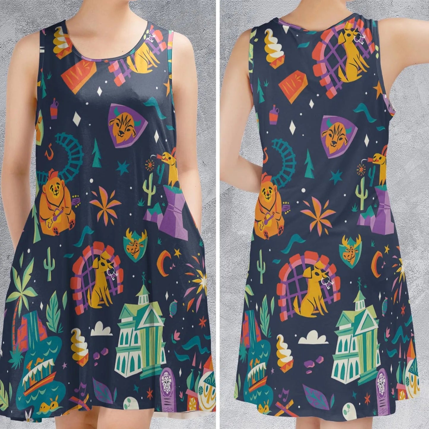 Casual Sleeveless Dress - X73SKVXA