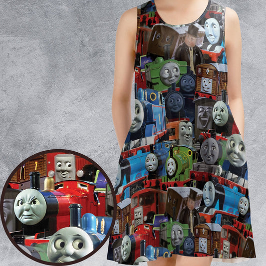 Casual Sleeveless Dress - 7898QCG9