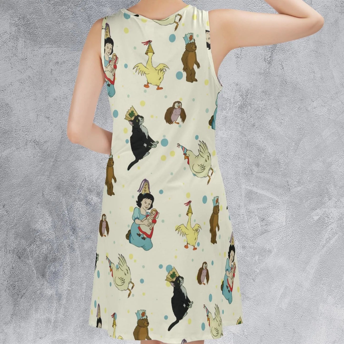 Casual Sleeveless Dress - DF8XYUJF
