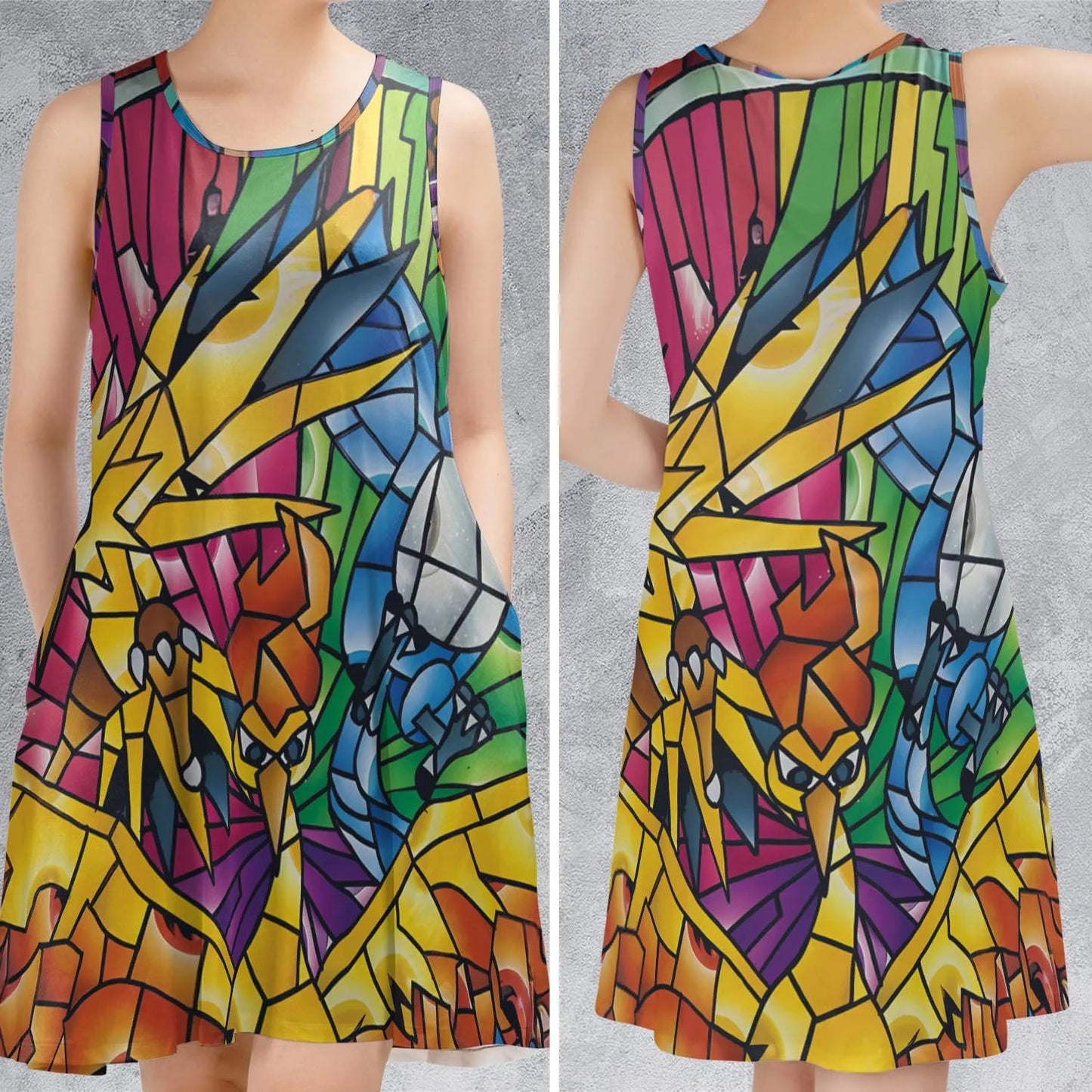 Casual Sleeveless Dress - G3N6V3MR