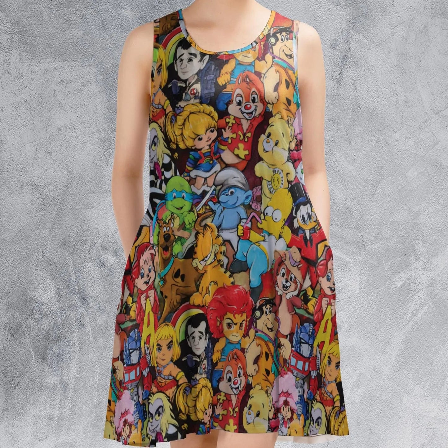 Casual Sleeveless Dress - ZMRJXVGQ