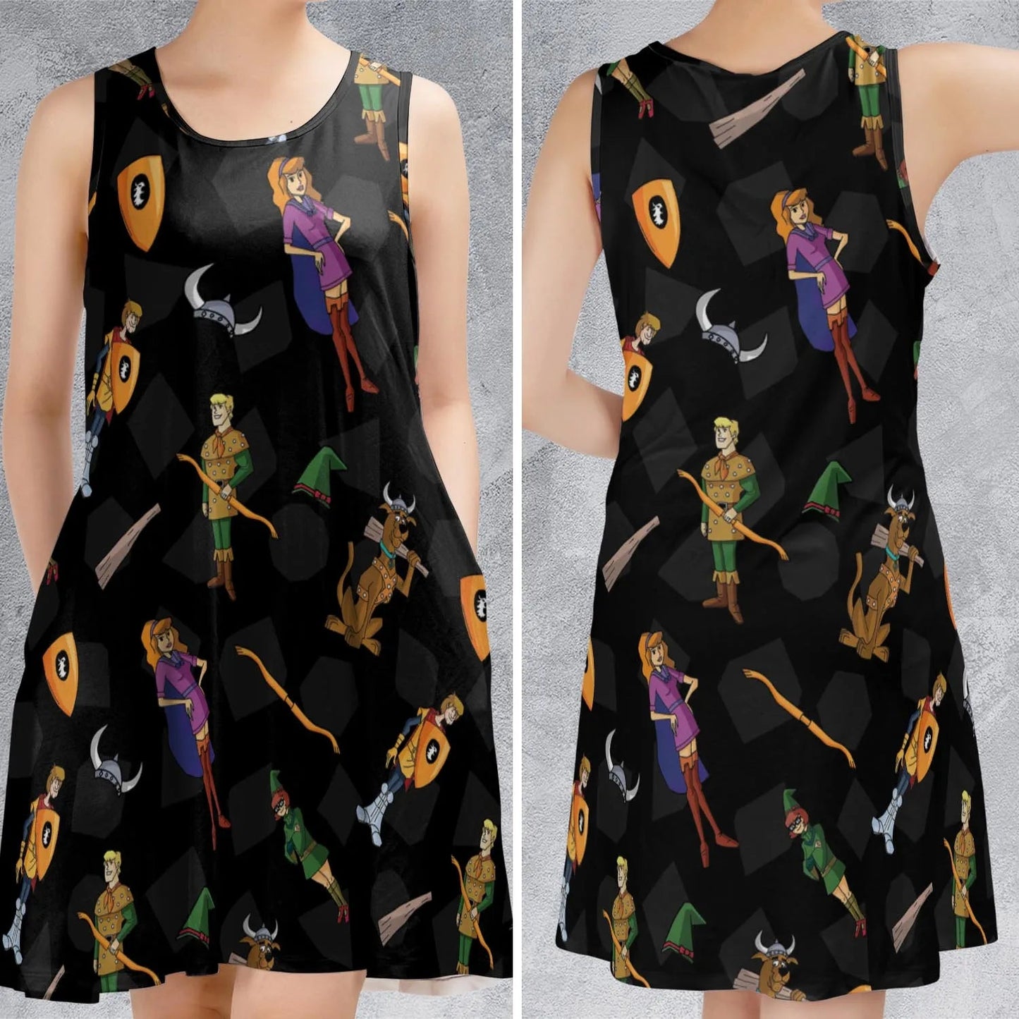 Casual Sleeveless Dress - P55FB4L9