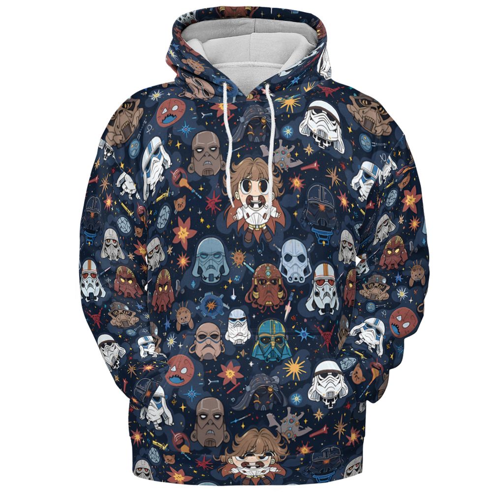 All-over Print Hoodie - SJK6EW5H -  - 2