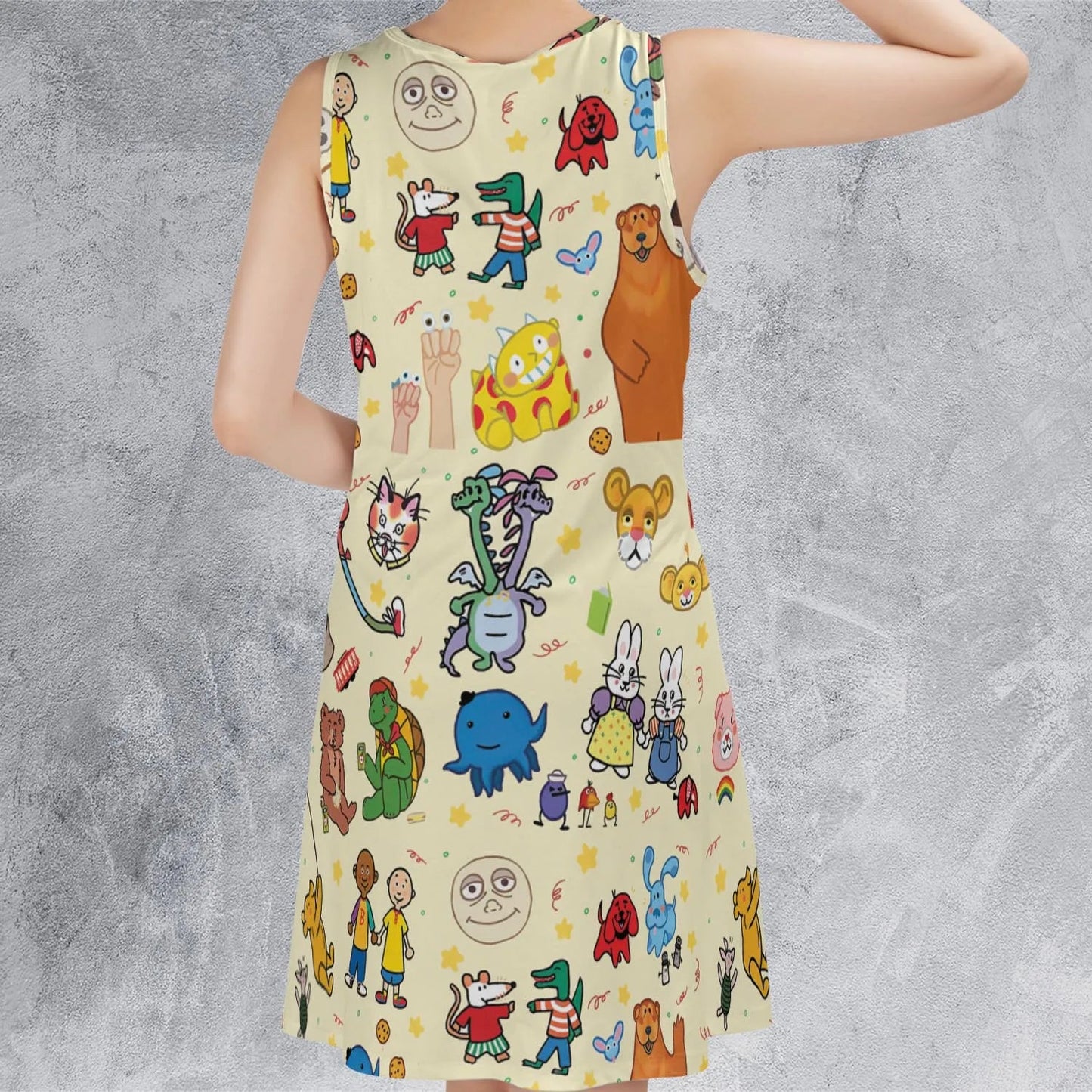 Casual Sleeveless Dress - FF7UENXS