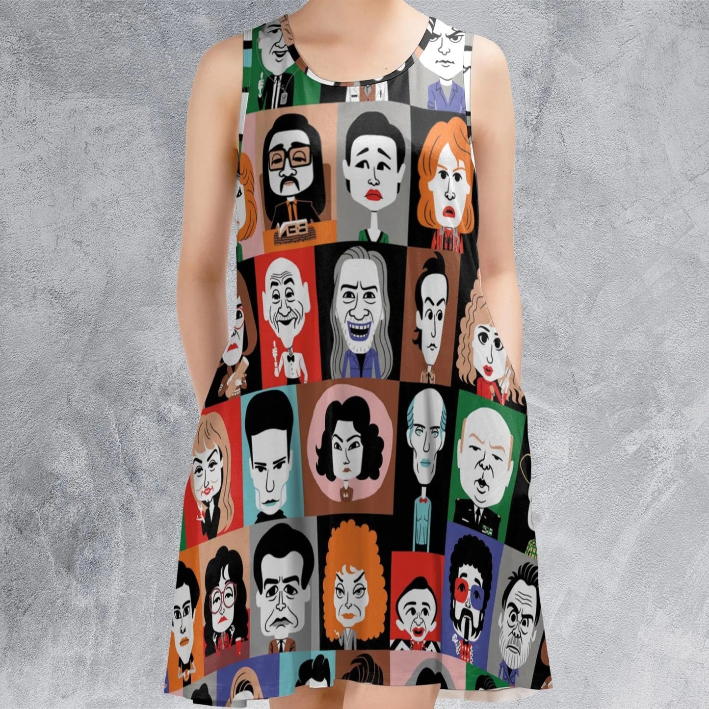 Casual Sleeveless Dress - N2PJHMQS