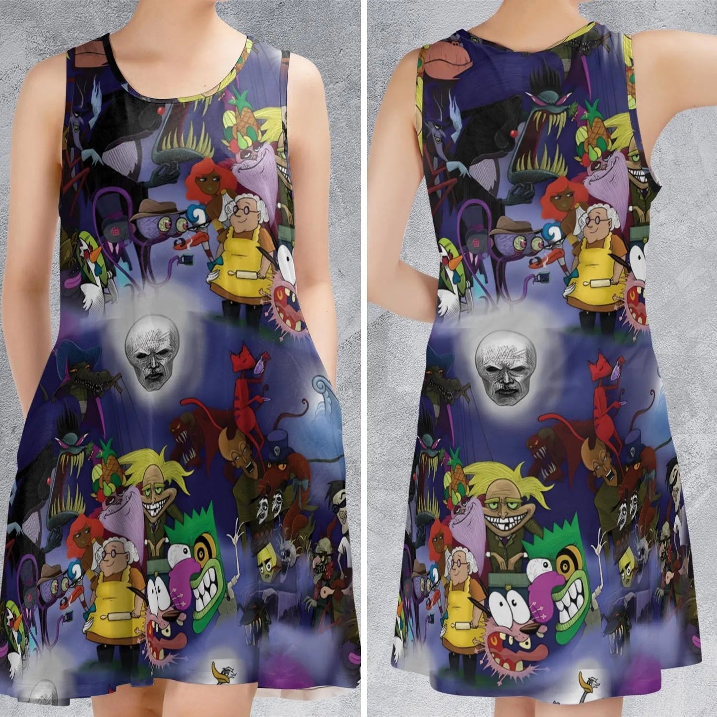 Casual Sleeveless Dress - ZVXKXG32