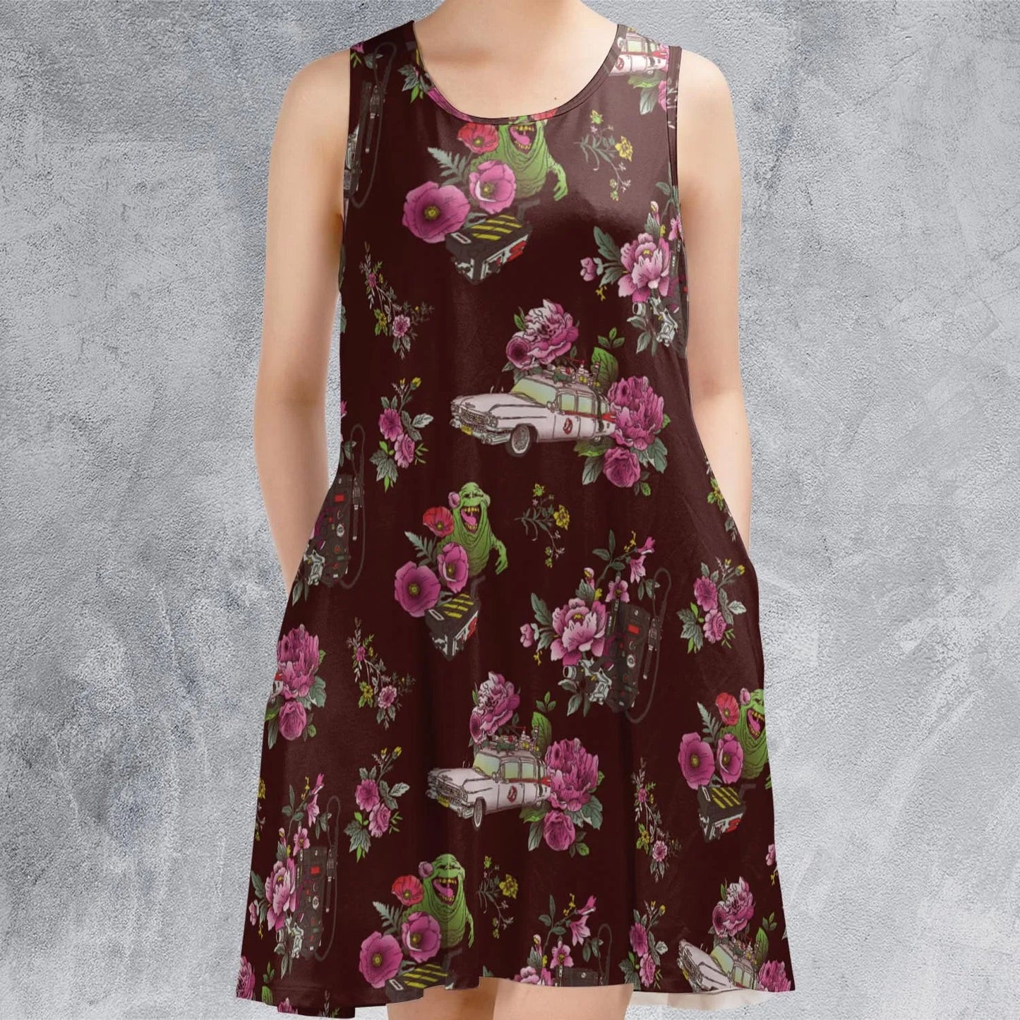 Casual Sleeveless Dress - QKM1EYR4