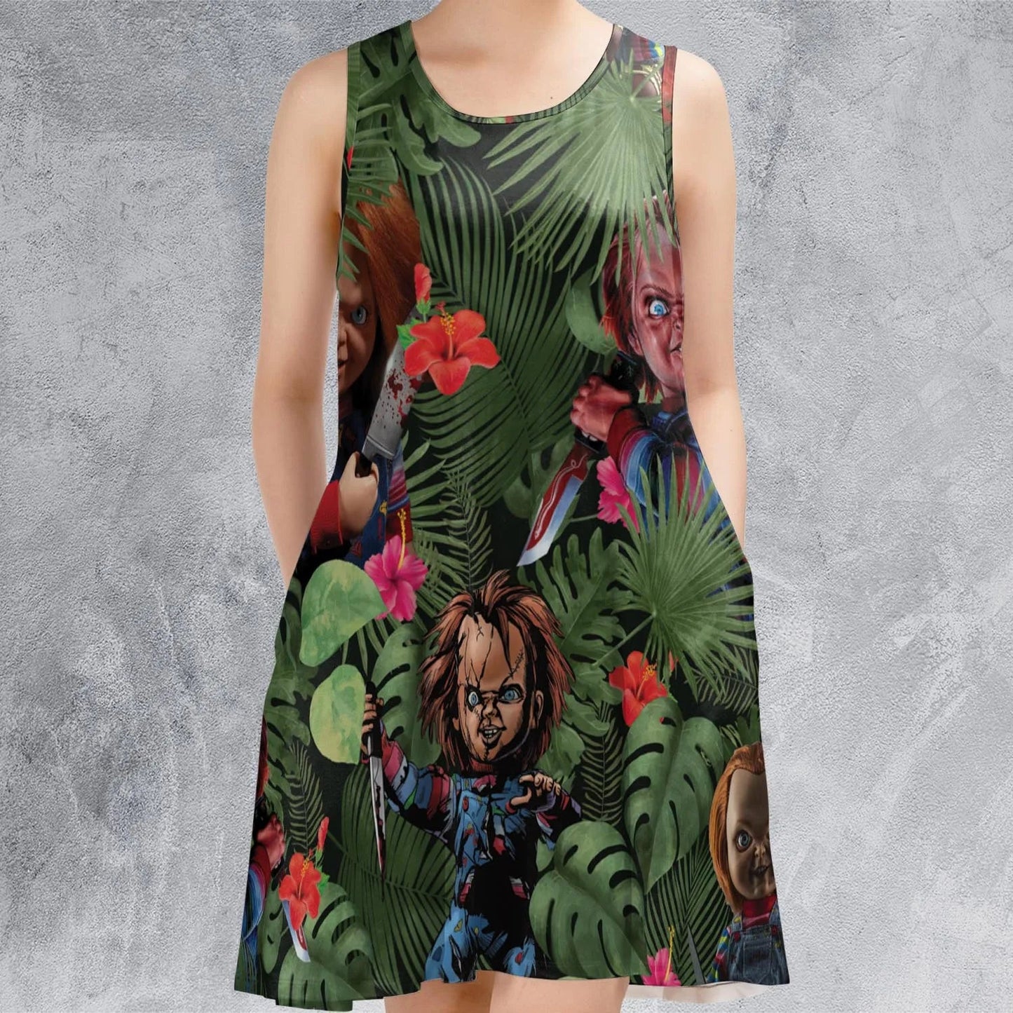 Casual Sleeveless Dress - 25VGCRX6