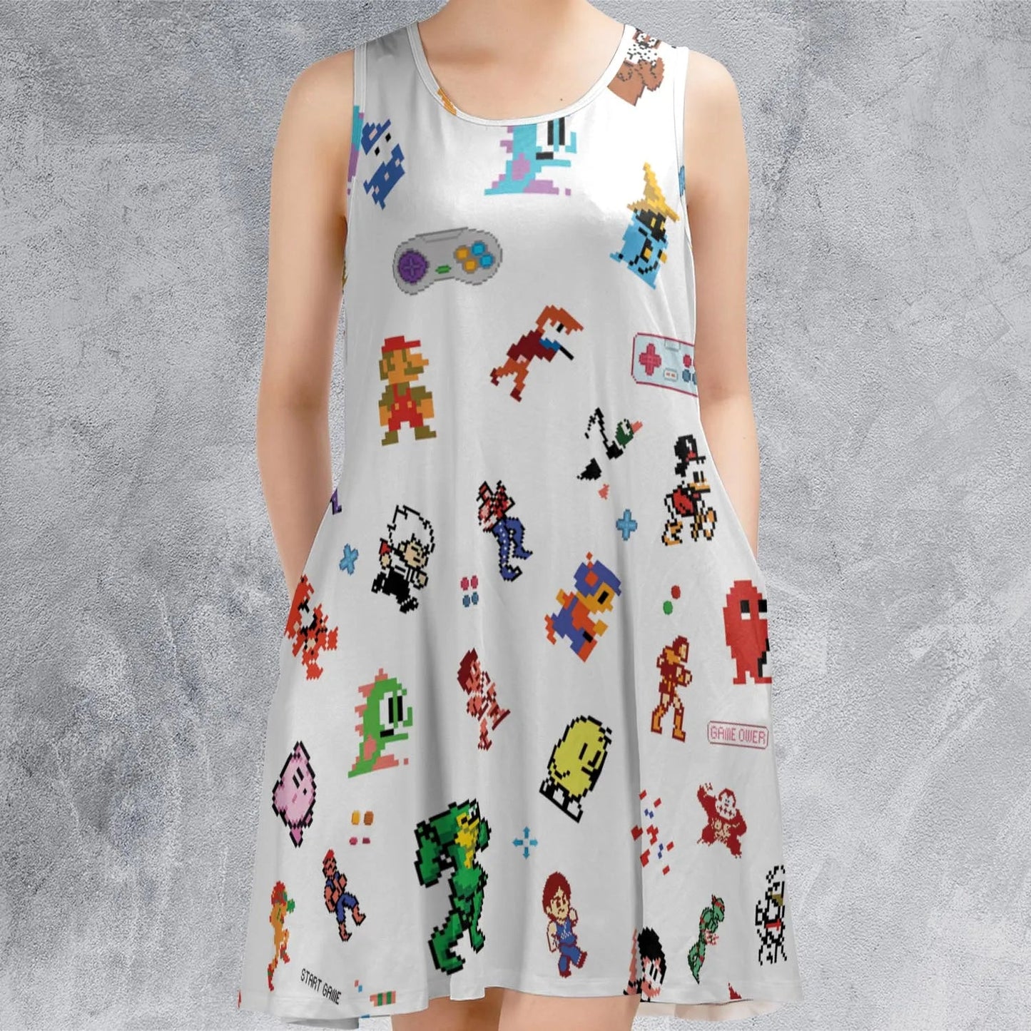 Casual Sleeveless Dress - 3XEPXXHV