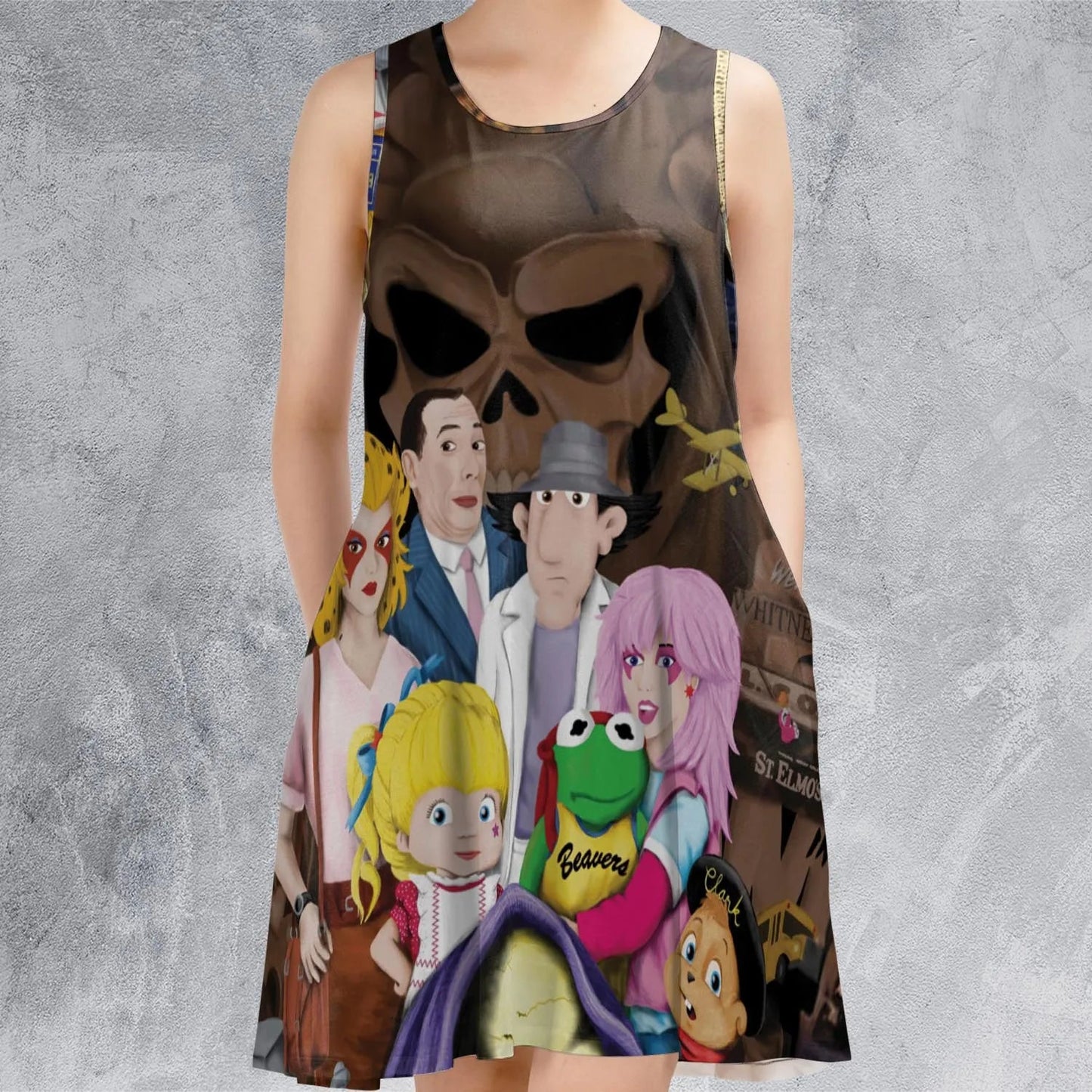 Casual Sleeveless Dress - 1D8QVBQ2