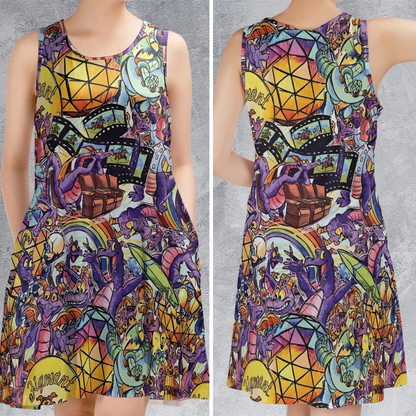 Casual Sleeveless Dress - T2N2FXH7