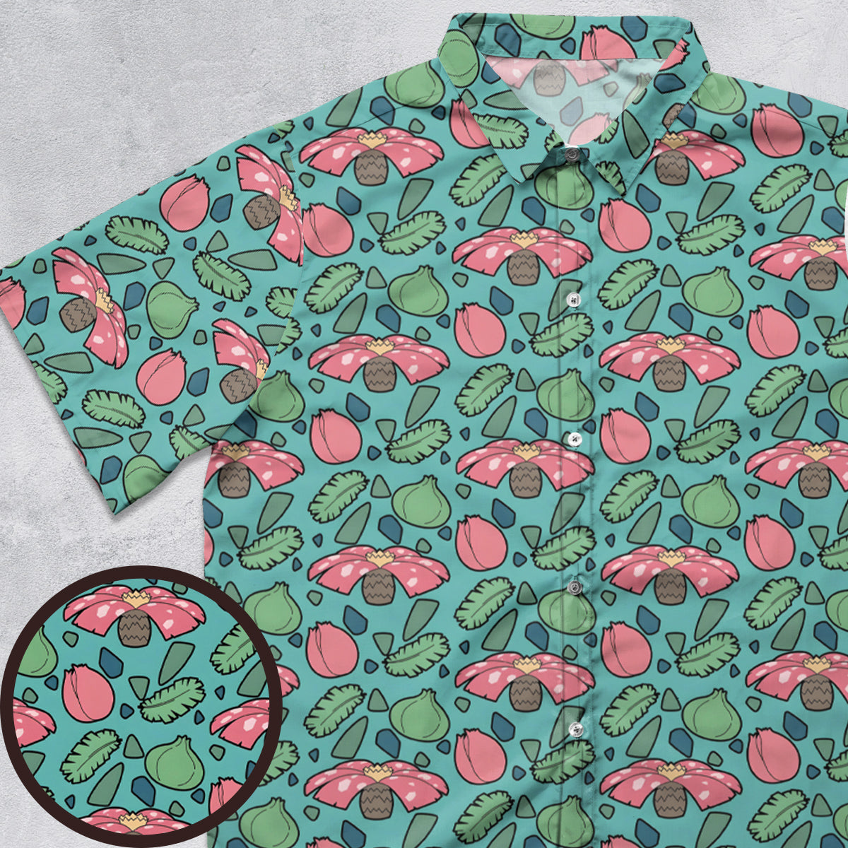 Short Sleeve Button Shirt - 623WL23F