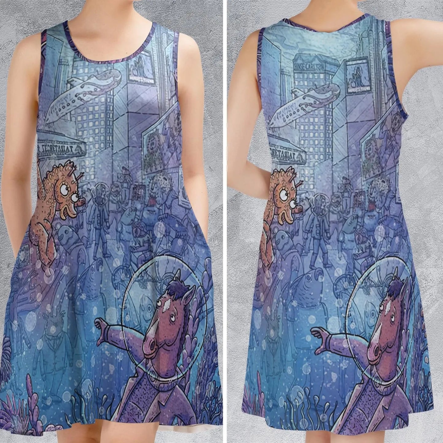 Casual Sleeveless Dress - GALCN9GU