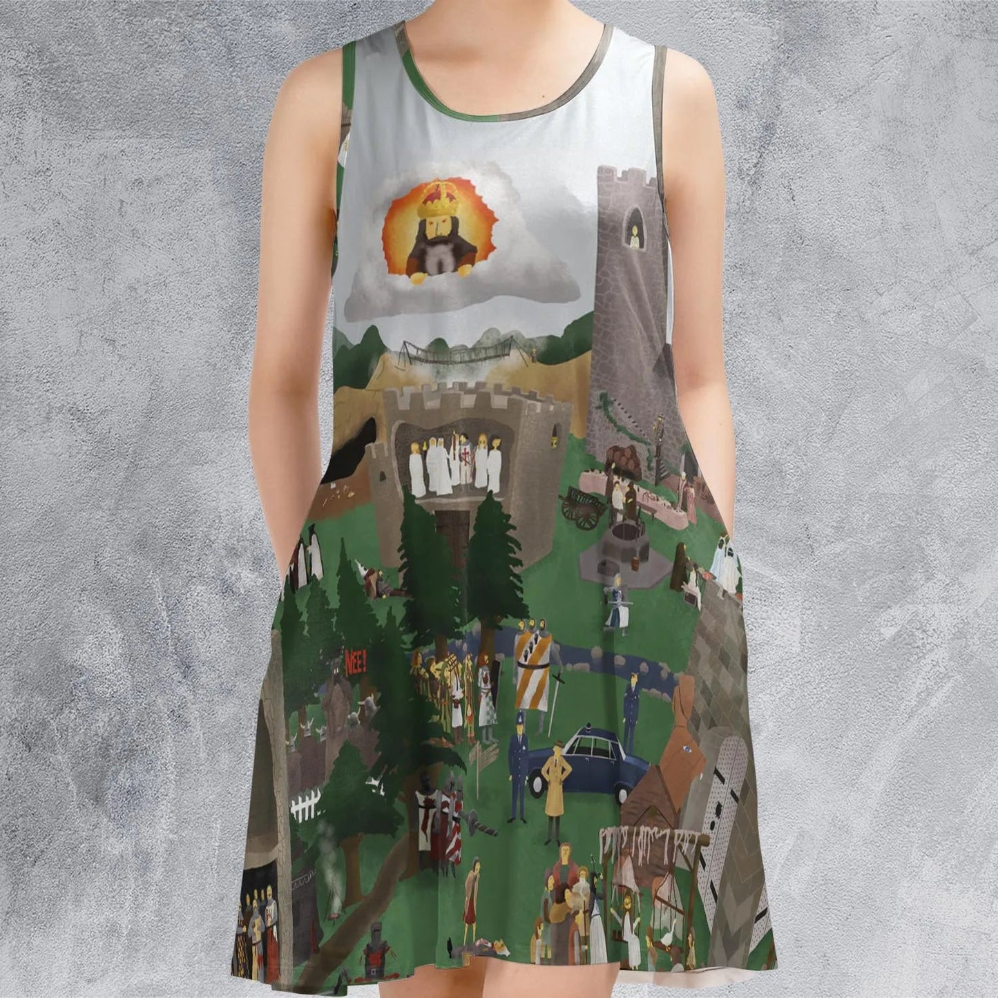 Casual Sleeveless Dress - PFGP1XFY