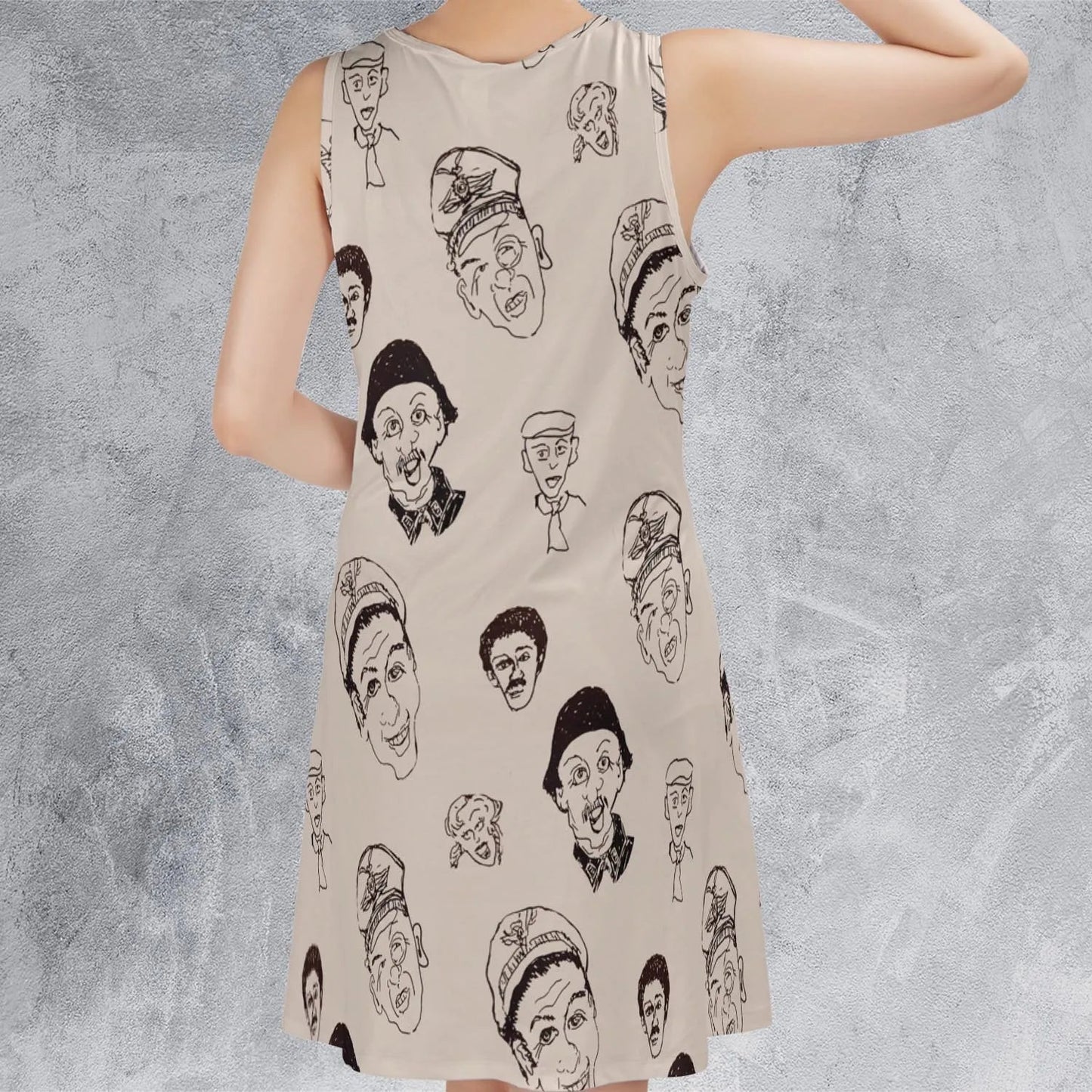Casual Sleeveless Dress - 9GQ5R33N