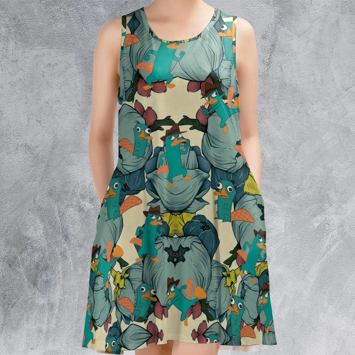 Casual Sleeveless Dress - 8MJ35NNJ