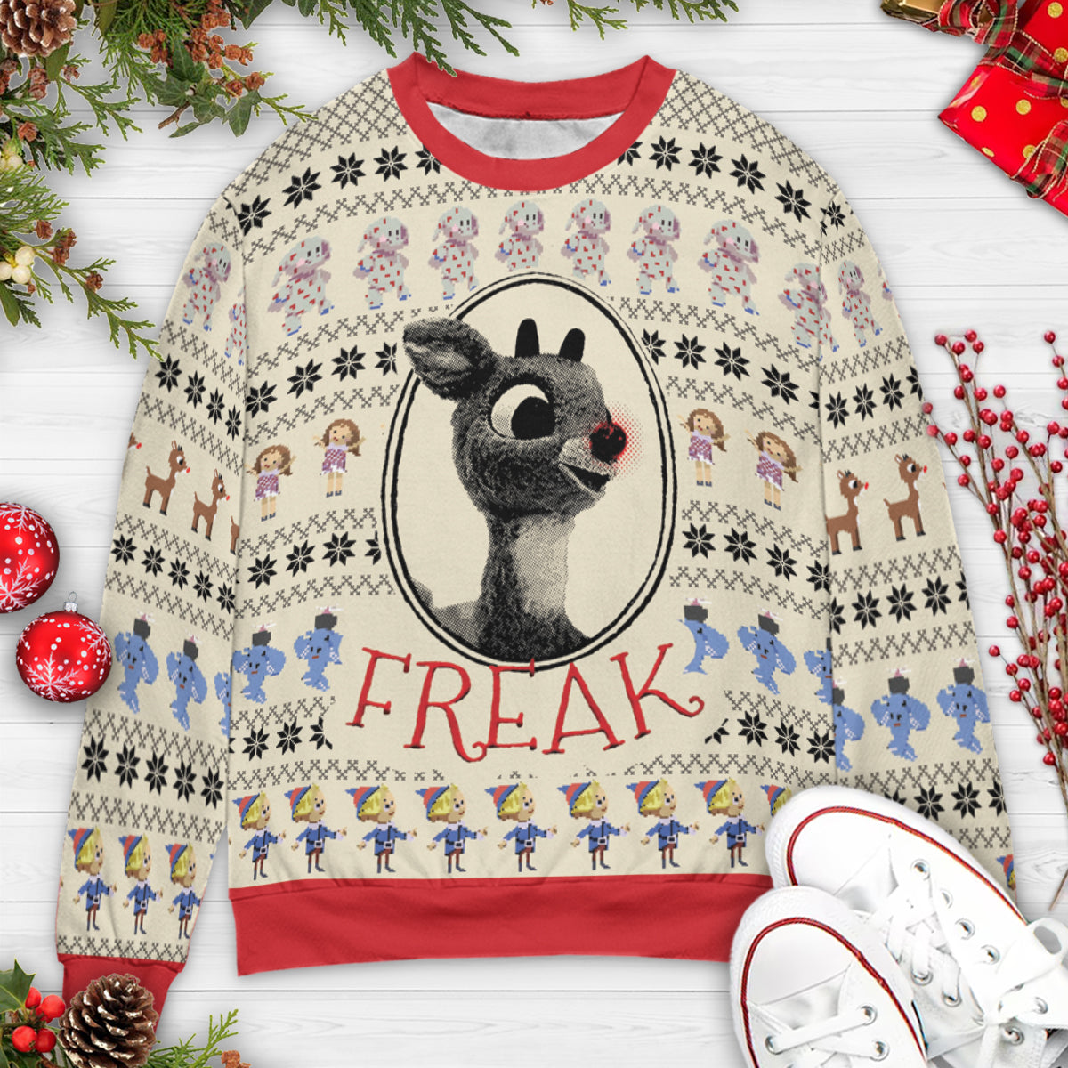 Ugly Christmas Sweatshirt - V5RQLL4Q