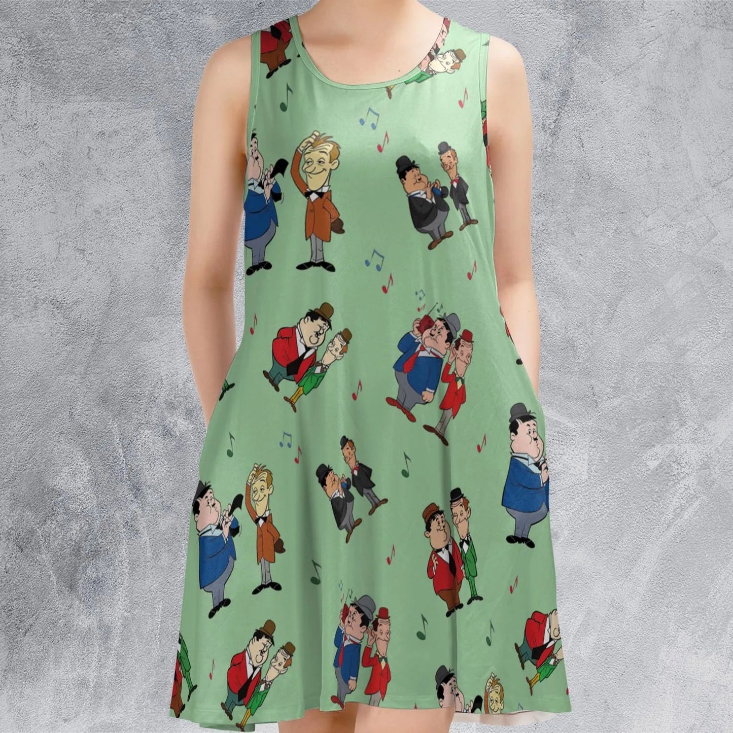 Casual Sleeveless Dress - D582ELRS