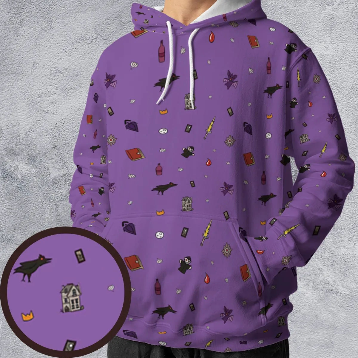 Full Print Hoodie - BAQZNYDJ