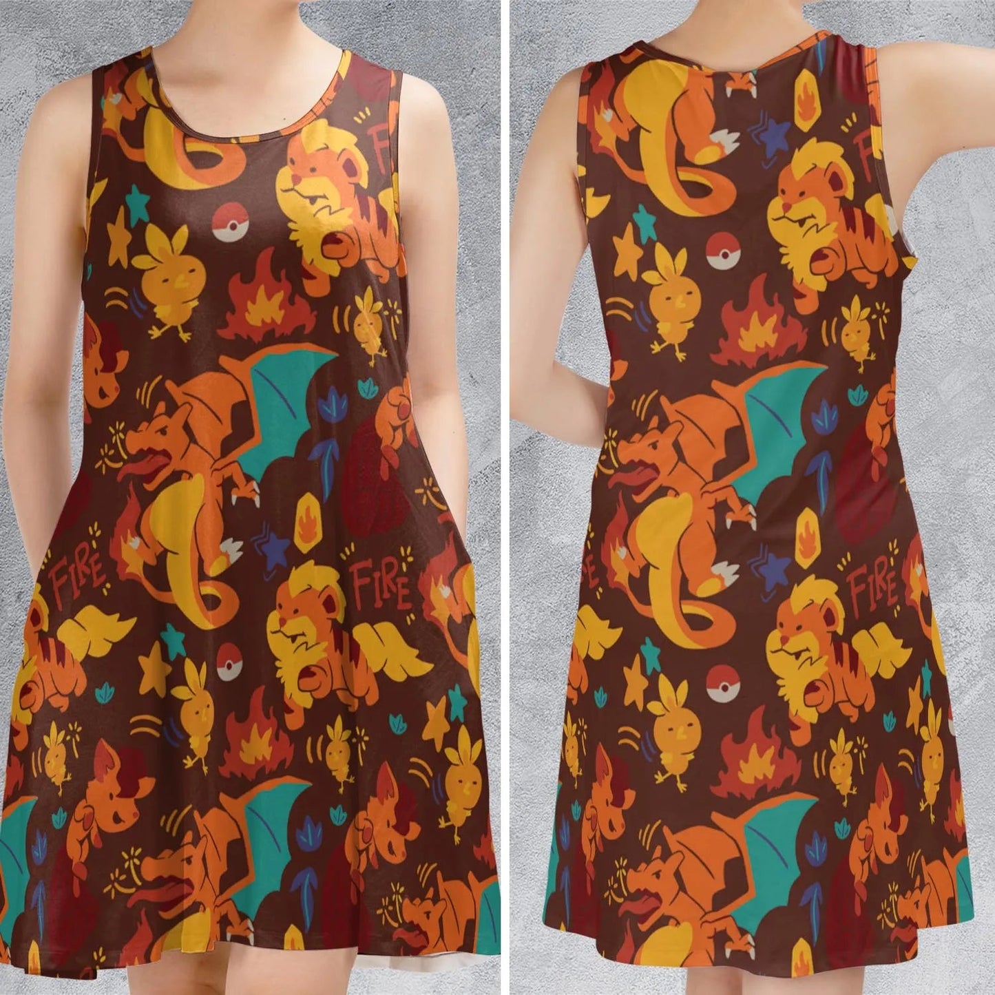 Casual Sleeveless Dress - SUTPL8VQ