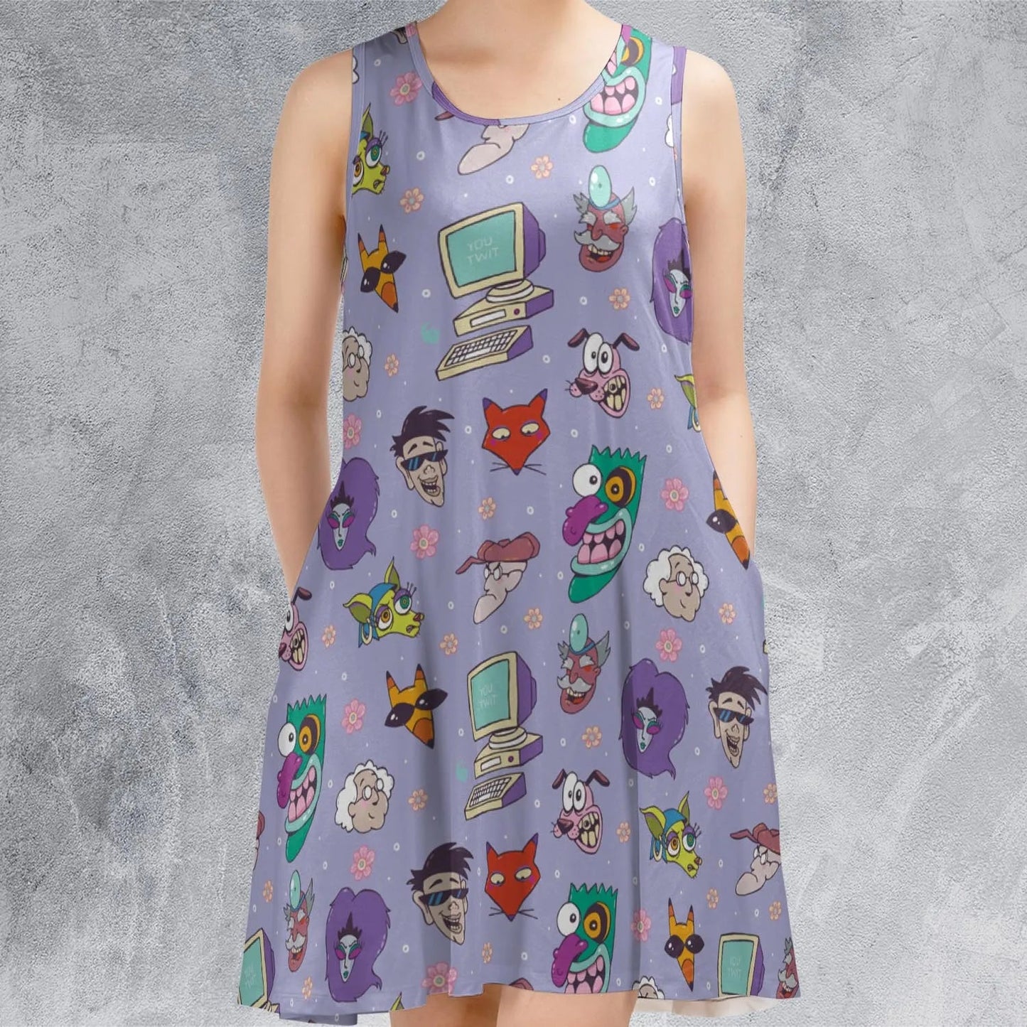 Casual Sleeveless Dress - 2CFQ58VS
