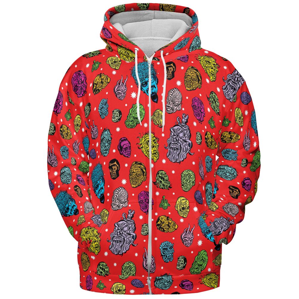 All-over Print Hoodie - F7B7CD9W -  - 3
