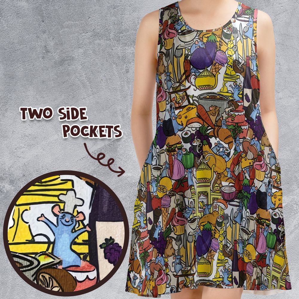 Sleeveless Dress - SZ6L46WL -  - 1