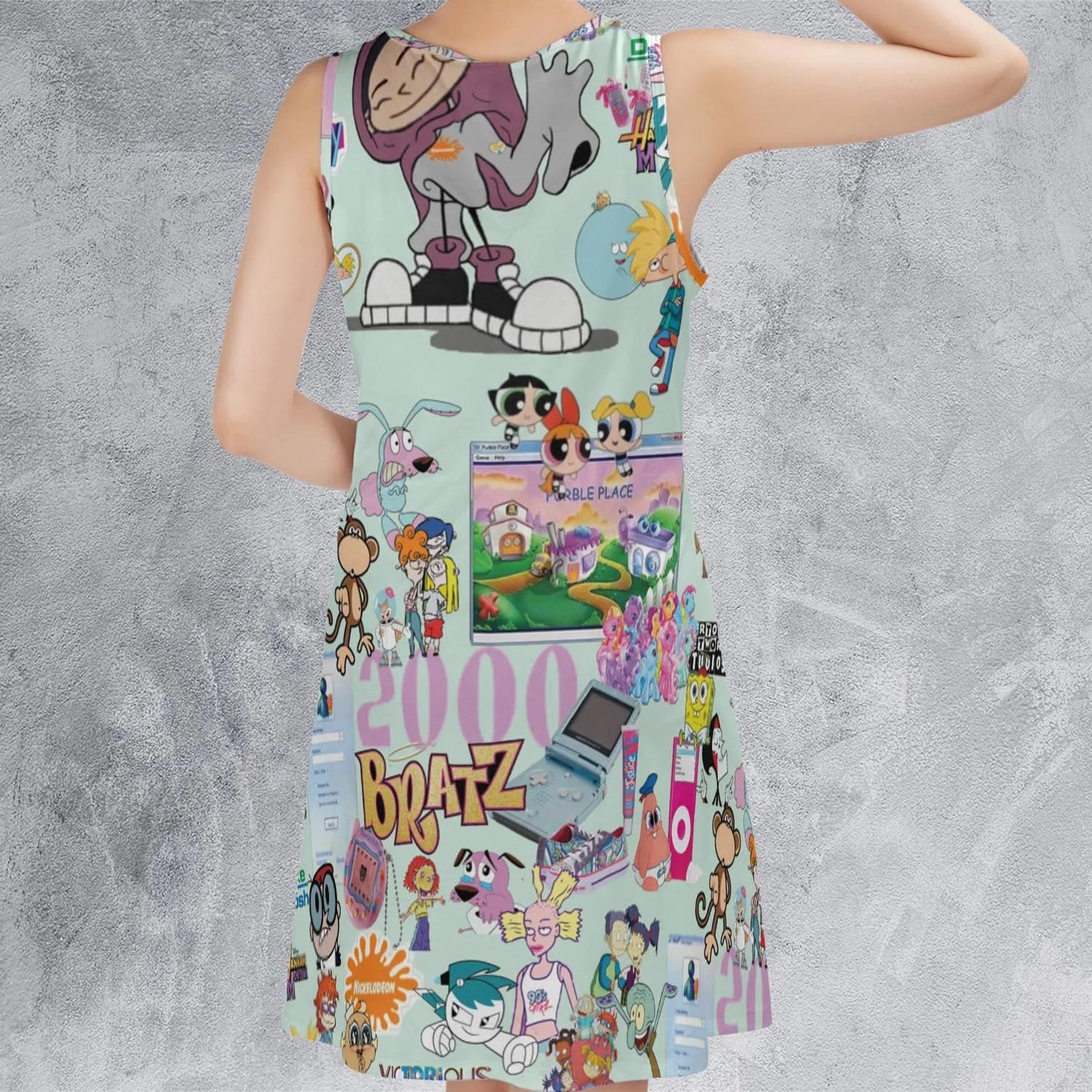 Casual Sleeveless Dress - 4DJPBYLM